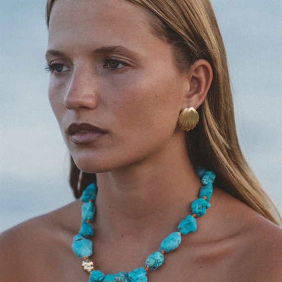 ANNI LU Ocean Treasure Øreringe, Guld